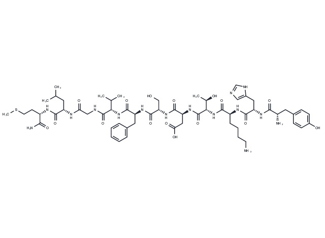 Tyr0-Neurokinin A Chemical Structure