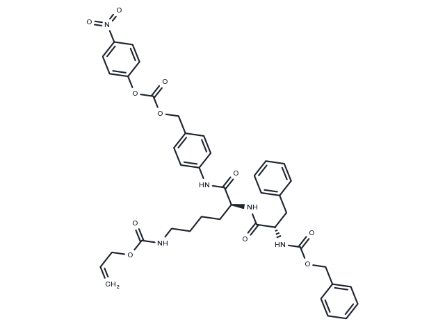 Cbz-Phe-(Alloc)Lys-PAB-PNP Chemical Structure