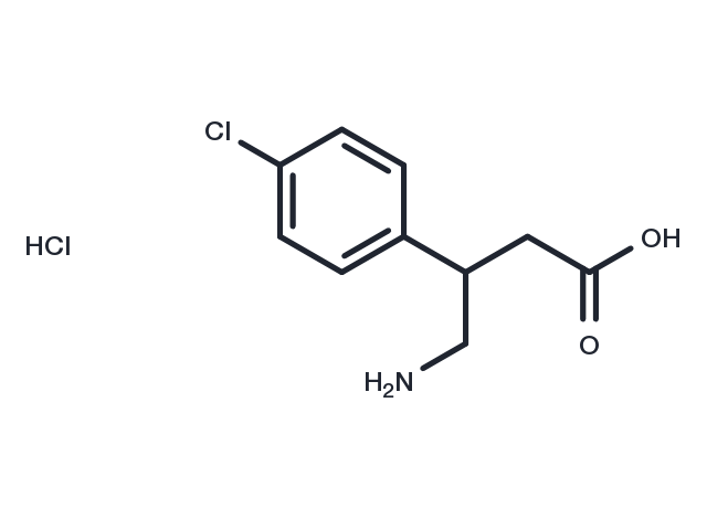 Baclofen hydrochloride Chemical Structure