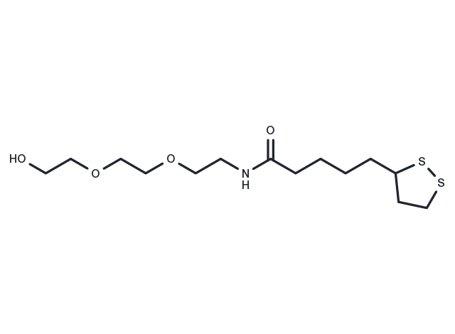 Lipoamido-PEG2-OH Chemical Structure