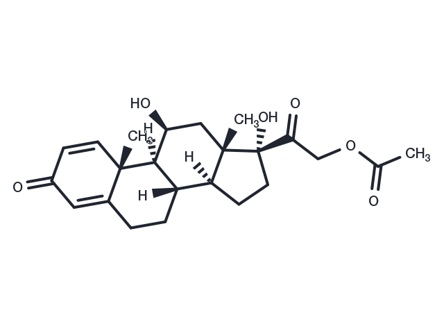 Prednisolone acetate Chemical Structure