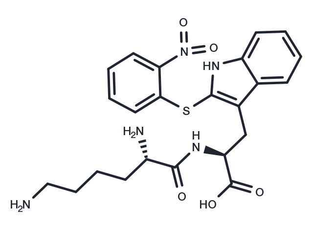 o-Nitrophenylsulfenyl-lysyl-tryptophan Chemical Structure