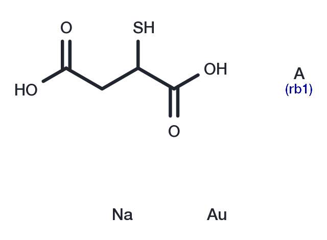 Aurothiomalate sodium Chemical Structure
