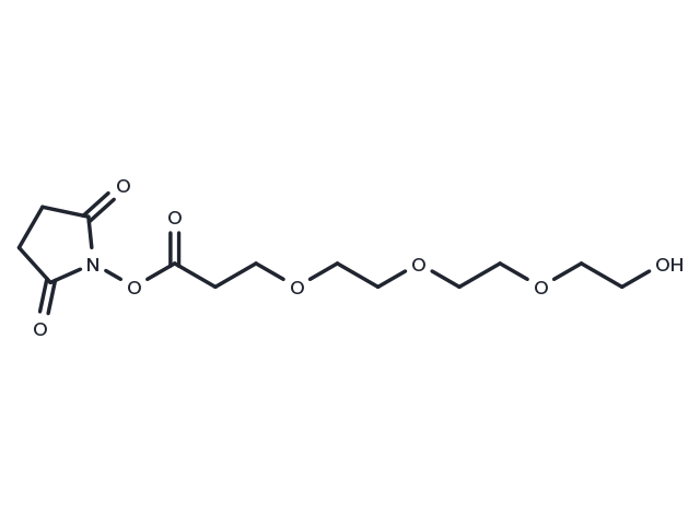 Hydroxy-PEG3-NHS Chemical Structure