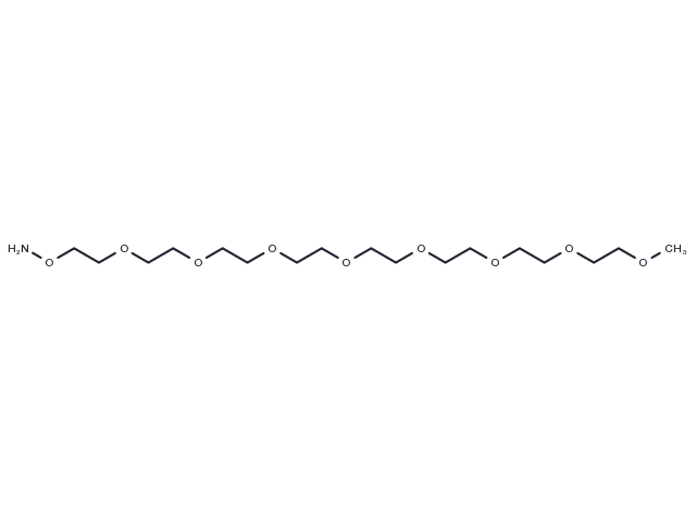 Aminooxy-PEG8-methane Chemical Structure