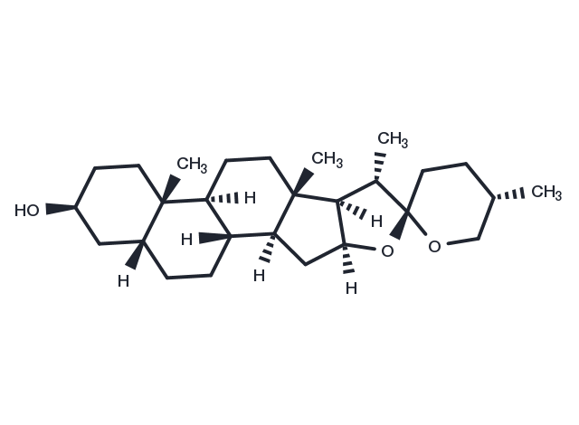 Sarsasapogenin Chemical Structure