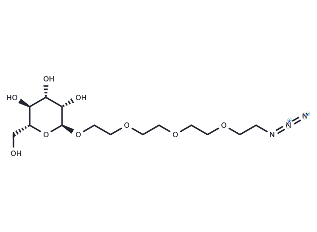 Azido-PEG4-alpha-D-mannose Chemical Structure