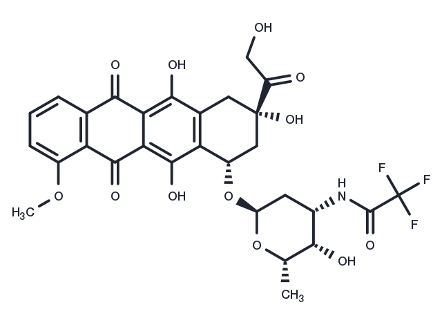 N-Trifluoroacetyladriamycin Chemical Structure