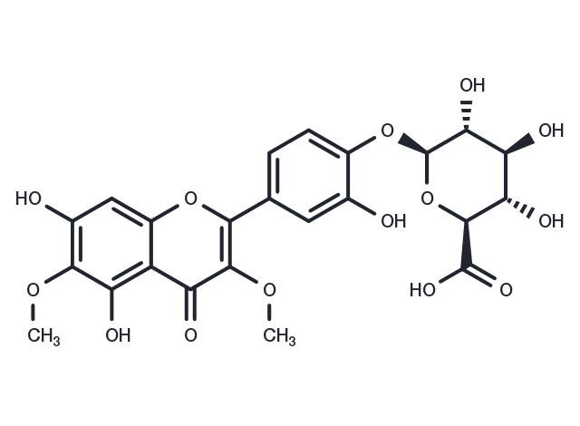 Axillarin 4'-glucuronide Chemical Structure
