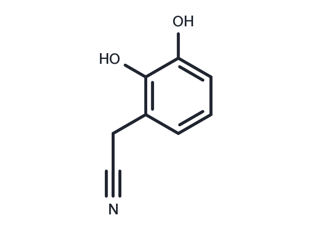 2,3-Dihydroxybenzeneacetonitrile Chemical Structure