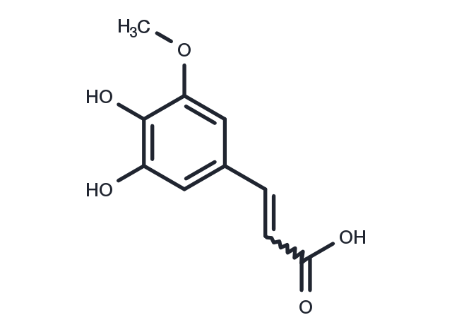 5-Hydroxyferulic acid Chemical Structure