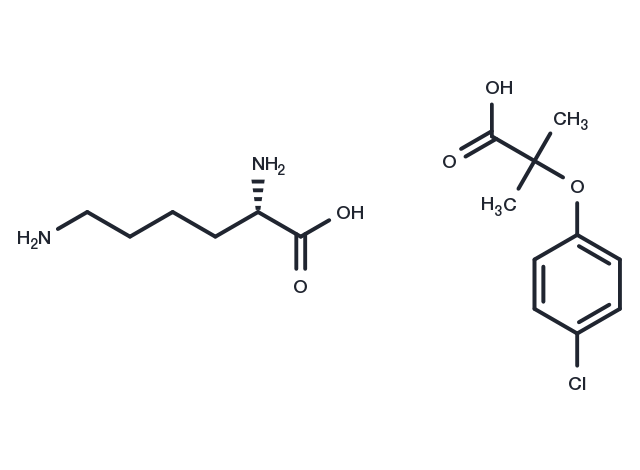 Lysine clofibrate Chemical Structure