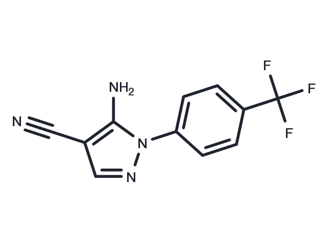 5-amino-1-[4-(trifluoromethyl)phenyl]-1H-pyrazole-4-carbonitrile Chemical Structure