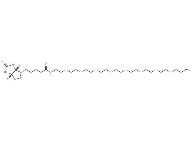 Biotin-PEG8-amine Chemical Structure