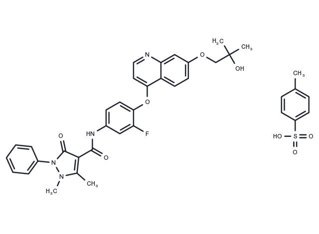 Ningetinib Tosylate Chemical Structure