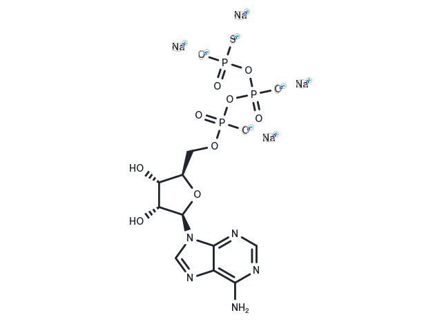 Adenosine-5'-O-(3-thiotriphosphate) sodium Chemical Structure