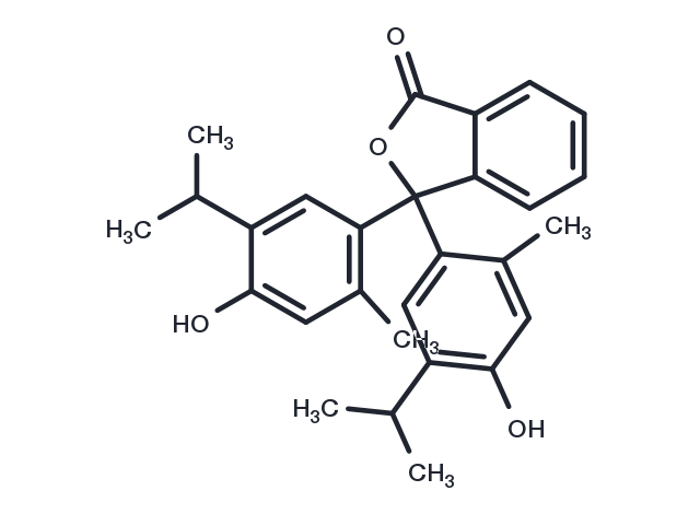 Thymolphthalein Chemical Structure