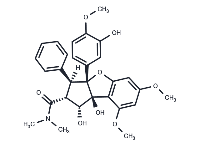 3'-Hydroxyrocaglamide Chemical Structure