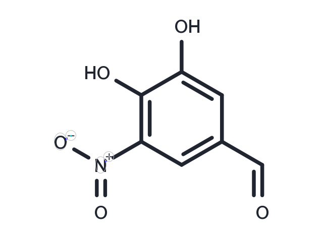 3,4-Dihydroxy-5-nitrobenzaldehdye Chemical Structure