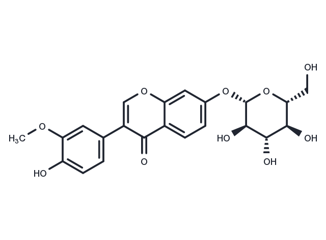 3'-Methoxydaidzin Chemical Structure