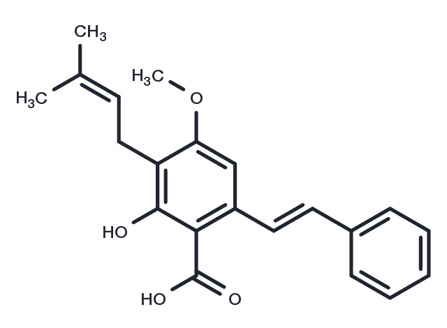 Cajaninstilbene acid Chemical Structure