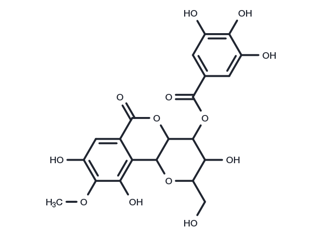 4-O-Galloylbergenin Chemical Structure