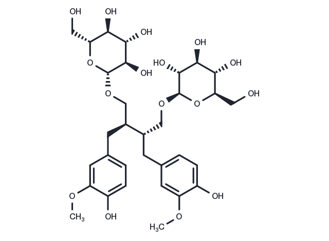 Secoisolariciresinol diglucoside Chemical Structure