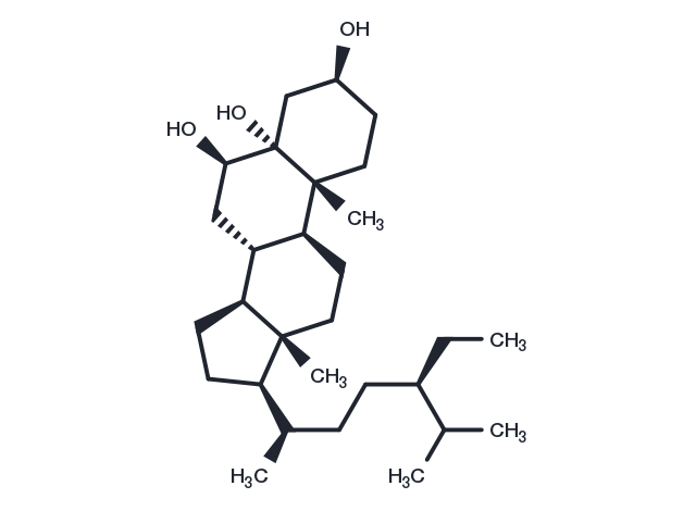 Stigmastane-3,5,6-triol Chemical Structure