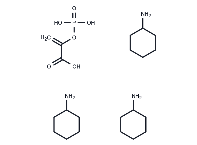 Phosphoenolpyruvic acid tricyclohexylammoniu​m salt Chemical Structure