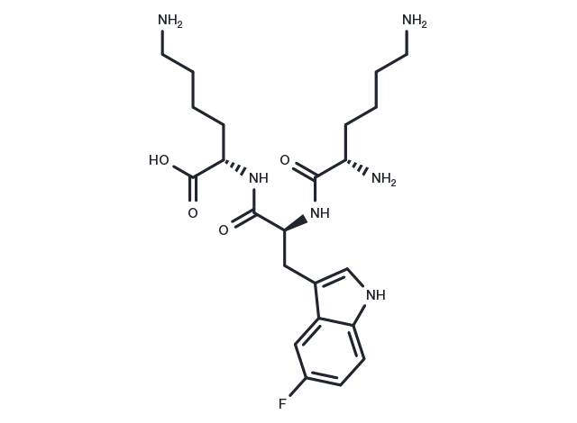 Lysyl-5-fluorotryptophyl-lysine Chemical Structure