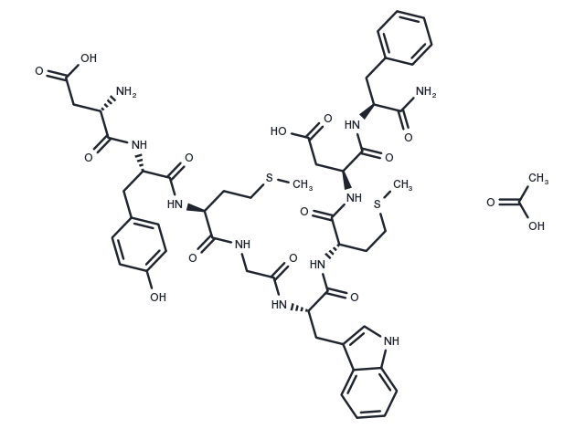 CCK Octapeptide, non-sulfated acetate Chemical Structure