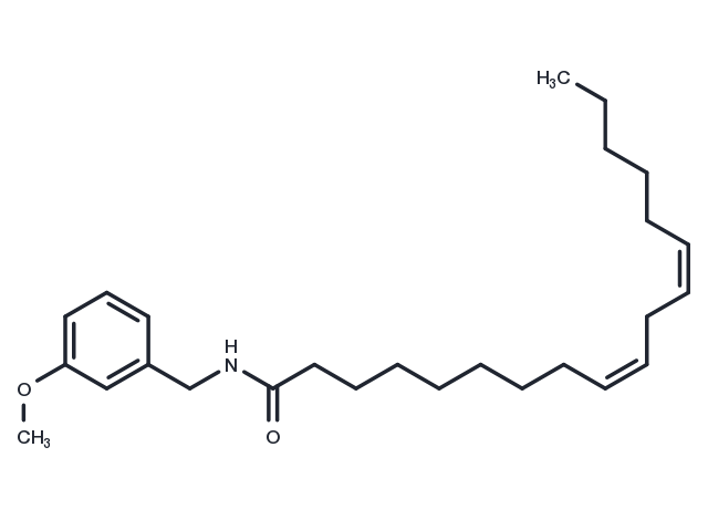 N-(3-Methoxybenzyl-(9z,12z)-octadecadienamide Chemical Structure