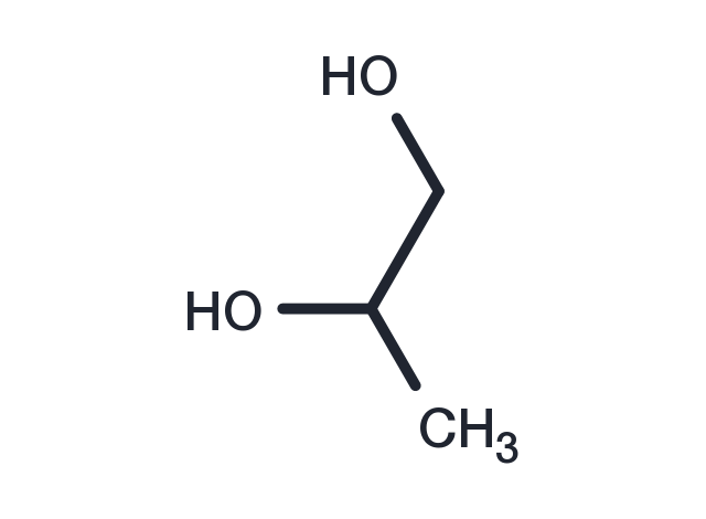 (±)-1,2-Propanediol Chemical Structure