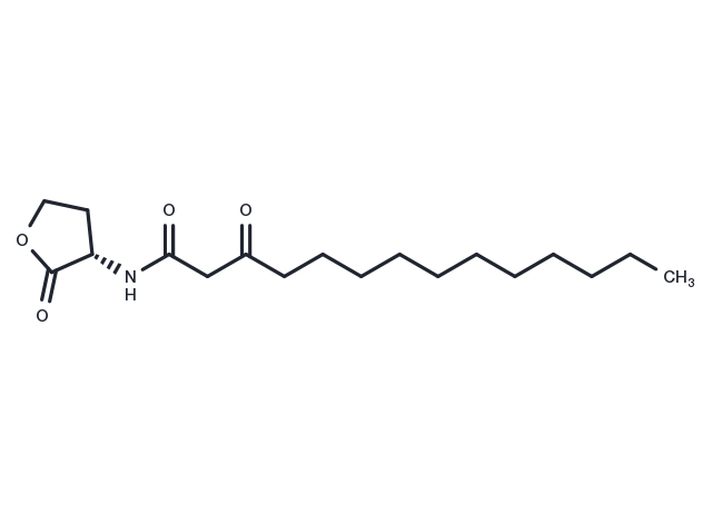 N-3-oxo-tetradecanoyl-L-Homoserine lactone Chemical Structure