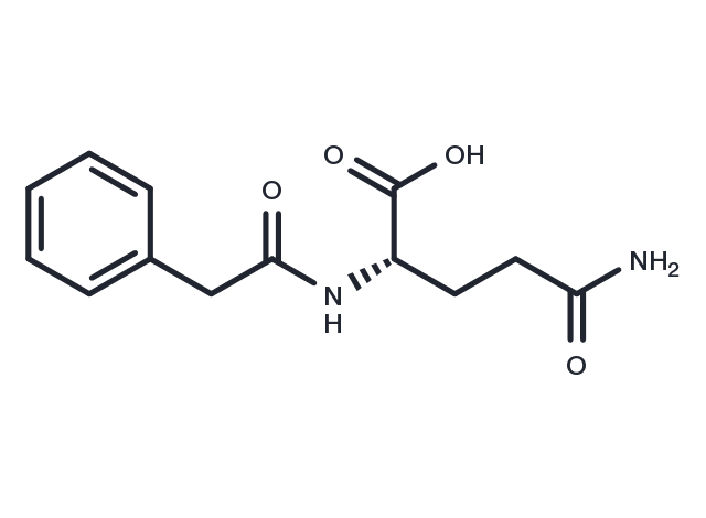 Phenylacetylglutamine Chemical Structure