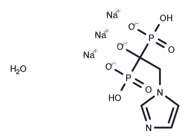 Zoledronate trisodium hydrate Chemical Structure