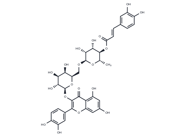 Quercetin 3-Caffeylrobinobioside Chemical Structure