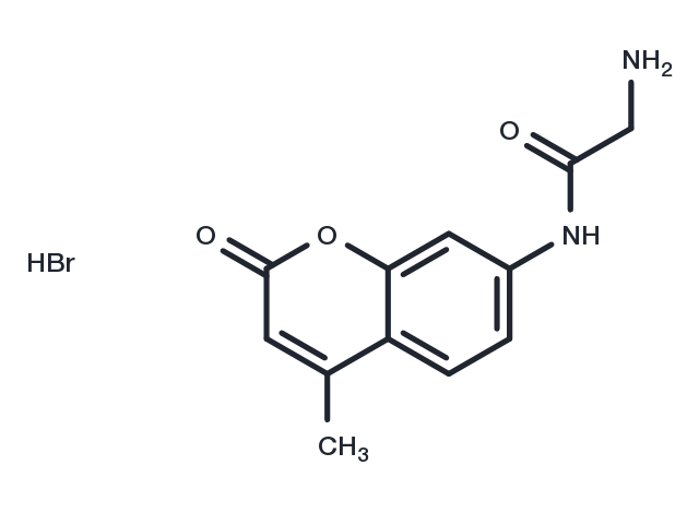 Glycine 7-amido-4-methylcoumarin hydrobromide Chemical Structure