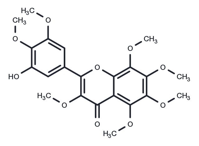 3'-Hydroxy-3,5,6,7,8,4',5'-heptamethoxyflavone Chemical Structure