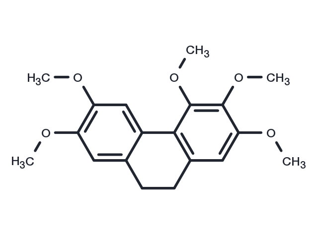 2,3,4,6,7-Pentamethoxy-9,10-dihydrophenanthrene Chemical Structure