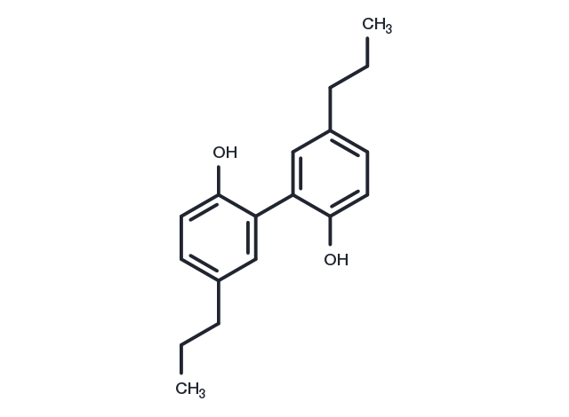 Tetrahydromagnolol Chemical Structure