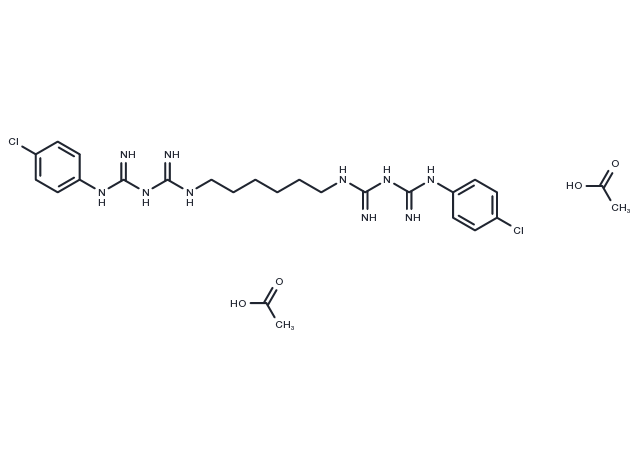 Chlorhexidine diacetate Chemical Structure