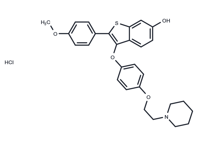 Arzoxifene hydrochloride Chemical Structure