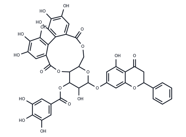 Pinocembrin 7-O-[3''-O-galloyl-4'',6''-hexahydroxydiphenoyl]-β-D-glucoside