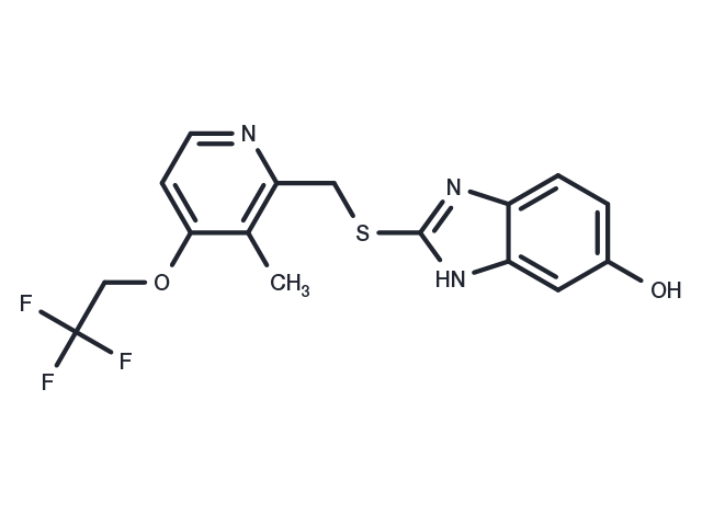 5-Hydroxy Lansoprazole Sulfide Chemical Structure