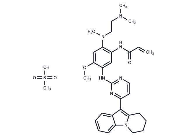 Oritinib mesylate Chemical Structure