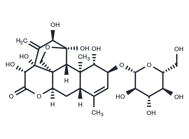 Eurycomanol 2-O-β-D-glucopyranoside Chemical Structure