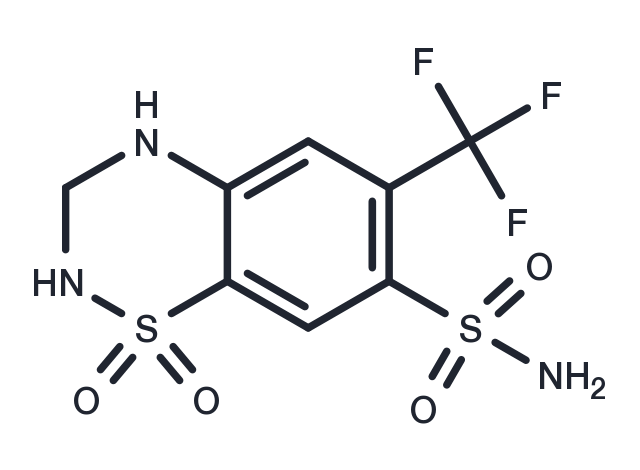 Hydroflumethiazide Chemical Structure