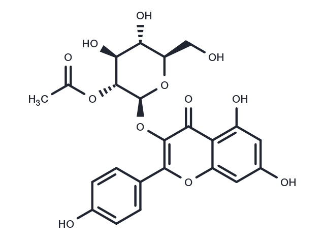 2''-Acetylastragalin Chemical Structure