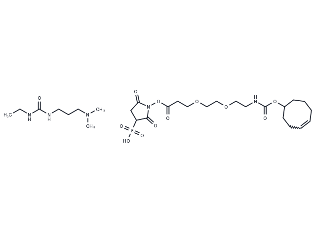 TCO-PEG2-Sulfo-NHS ester Chemical Structure